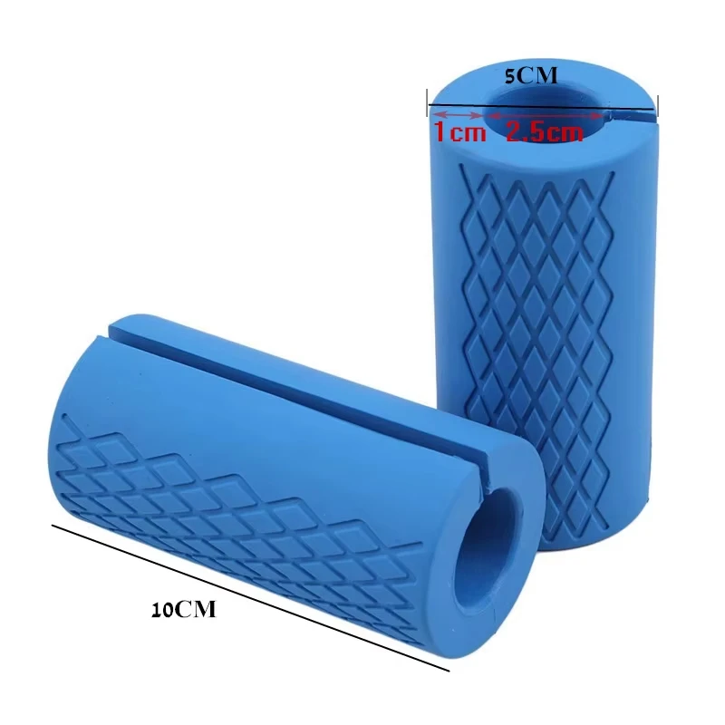 2pcs Barbell Dumbbell Grips Thick Bar Handles Silicone Anti-slip Pad Thick Bar Handles Pull Up Weightlifting Fat Grip 5