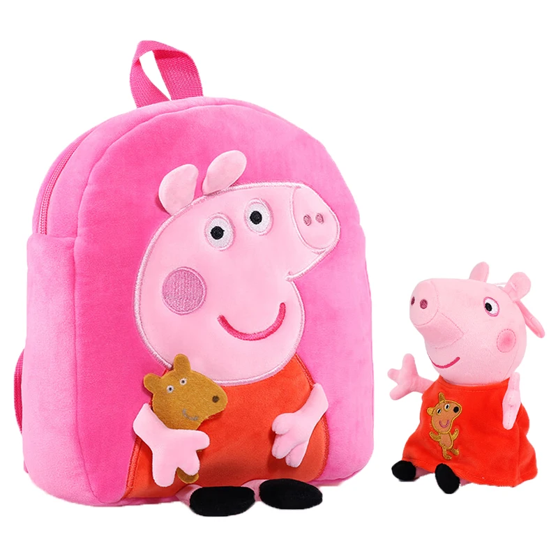 New Arrival 100% Genuine PEPPA PIG peppa George Plush Toy Bags