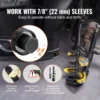 VEVOR Strut Spring Compressor Set Macpherson Strut Spring Compressor Kit Interchangeable Fork Strut Coil Extractor Remover Tool 6