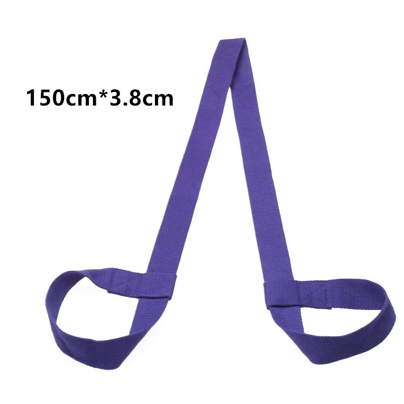 Yoga Mat Strap Belt Yoga Adjustable Shoulder Strap Sports Sling Shoulder Carry Belt Exercise Stretch Fitness Elastic Yoga Belt