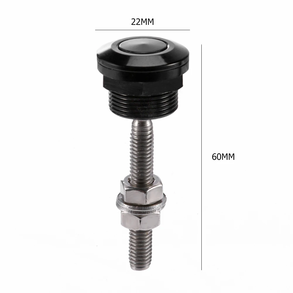 Hood Pins Lock Universal 22/30mm Push Button Bonnet Hood Pin Lock Clip Kit Quick Latch Release Engine Bonnet Lock Exterior Parts Articles