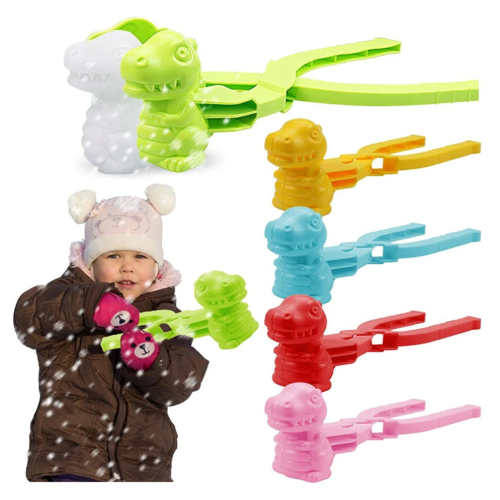 4pcs Sand Ball Snowball Maker Clip Kids Outdoor Game Mold Multiple Shapes Tools for Snowball Fight Fun Sports Toys Beach Castle children s snowball clip outdoor snowball fight parent child play snow toy 5 balls double snowball clip plastic clip snowboard