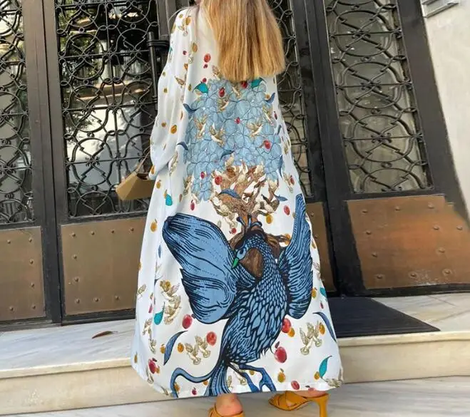 

Женский Длинный солнцезащитный кардиган с принтом