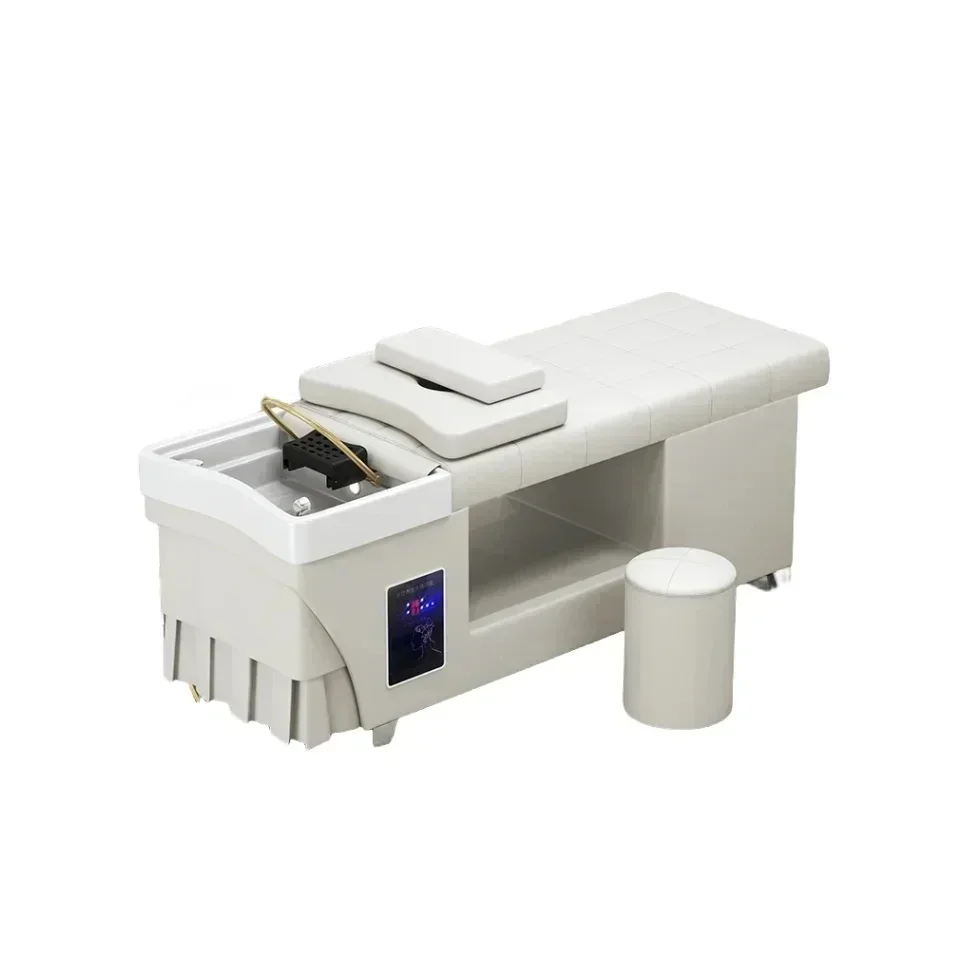 Japanese Head Spa Shampoo Chair Luxury Massage Fumigazione Attrezzature Per Capelli Sedia Stylist Lettino Massaggio Equipment Mq50Sc