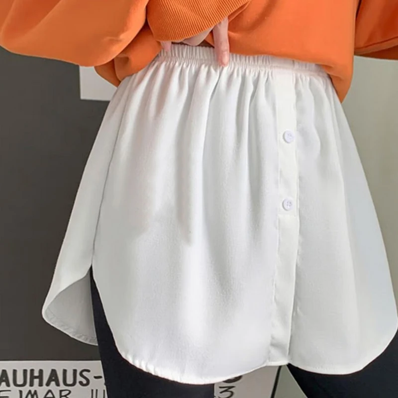 Mini Jupe Chemise Extender Chic Femme Jupes Extensibles à L'ourlet