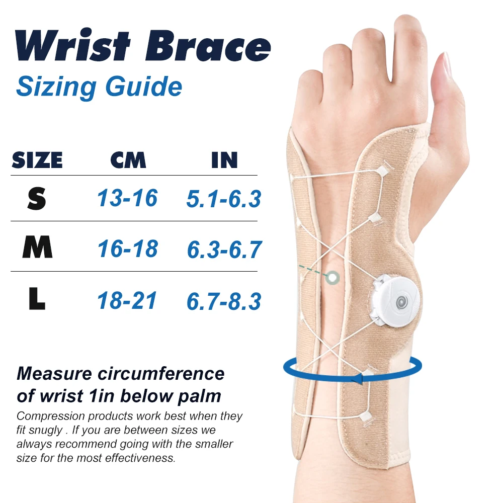 1Pcs Wrist Support Brace for Carpal Tunnel, Night Sleep Hand