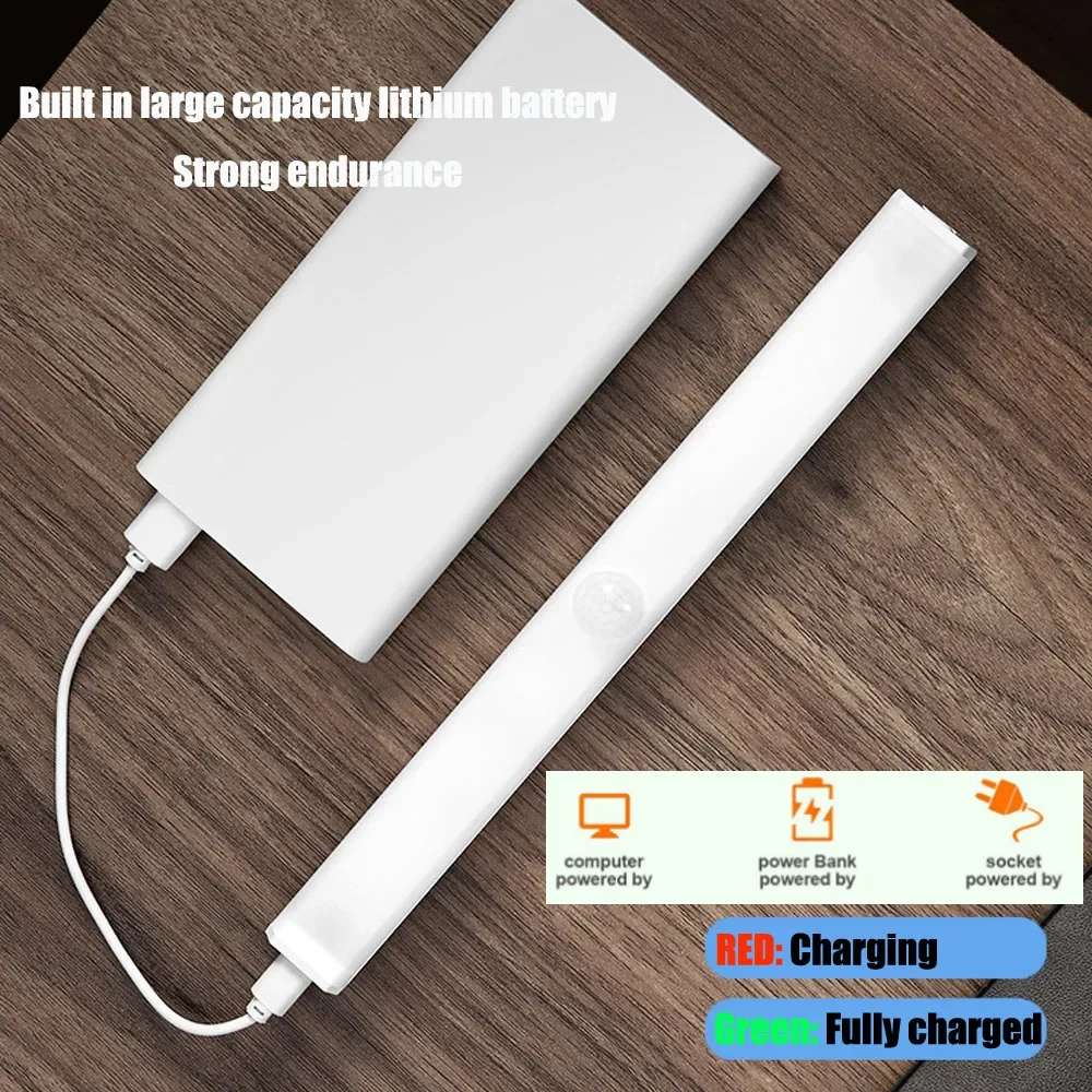 Night Lamp Led With Motion Sensor Usb Rechargeable Wall Light With Battery Dimmable Lamp For Bedroom Camping Lighting