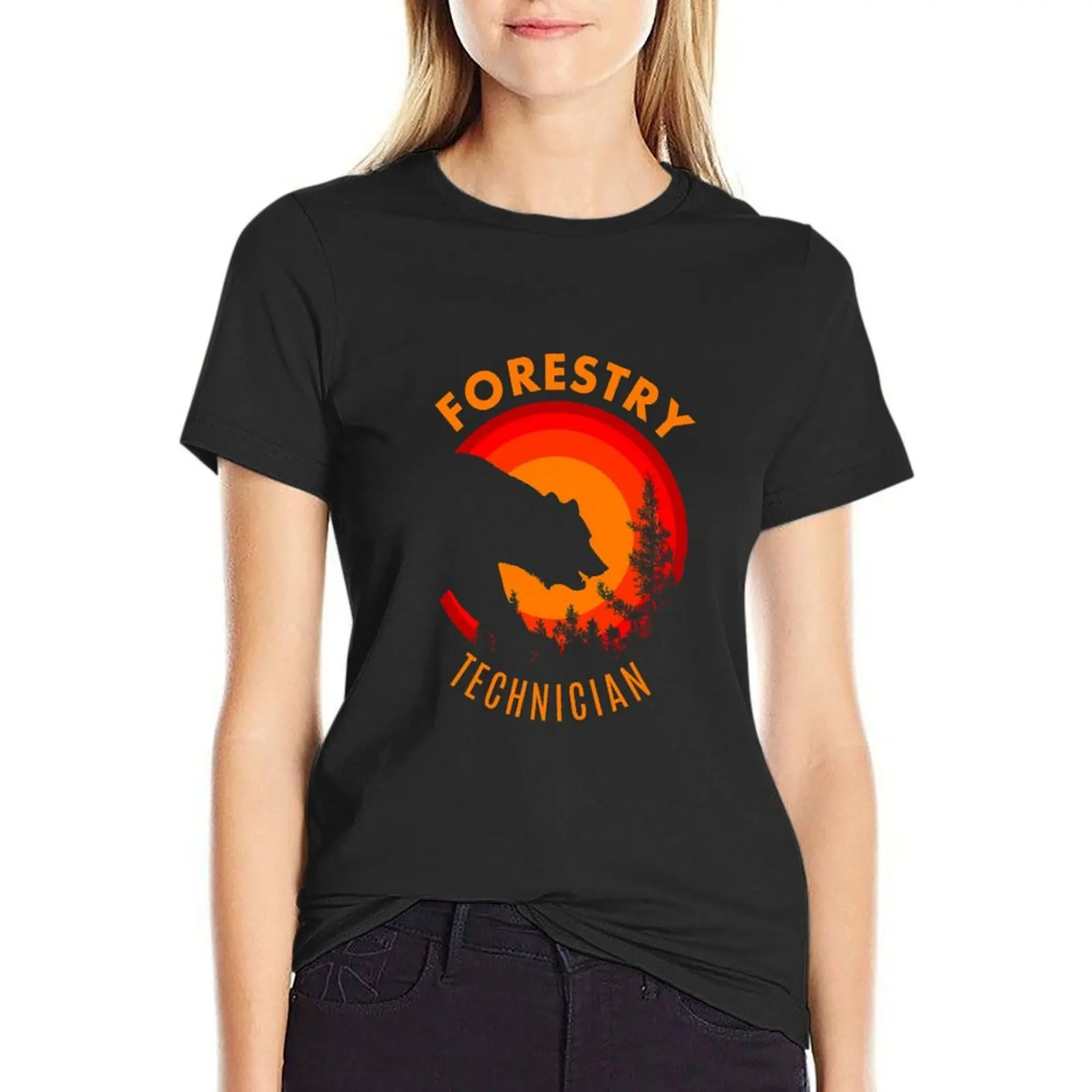 Forestry Technician T-Shirt oversized anime clothes Summer Women's clothing