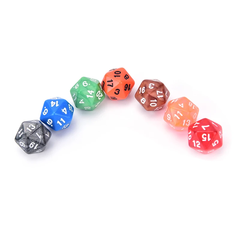 1PC D20 gaming dice twenty sided die number 1-20 for RPG game