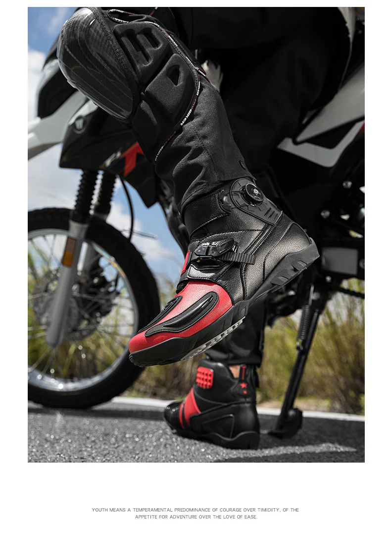 Free Gifts Motorcycle Botas Men's Boots Moto Hombre Enduro Motocross Boot  Chuteira Campo Profissional Professional Field Boots - AliExpress