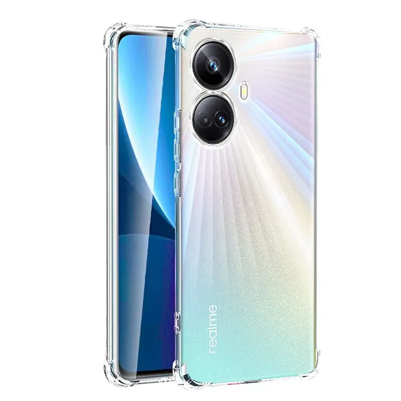 Shockproof Transparent Silicone Soft Case with Airbag Corners – Clear TPU Original Cover