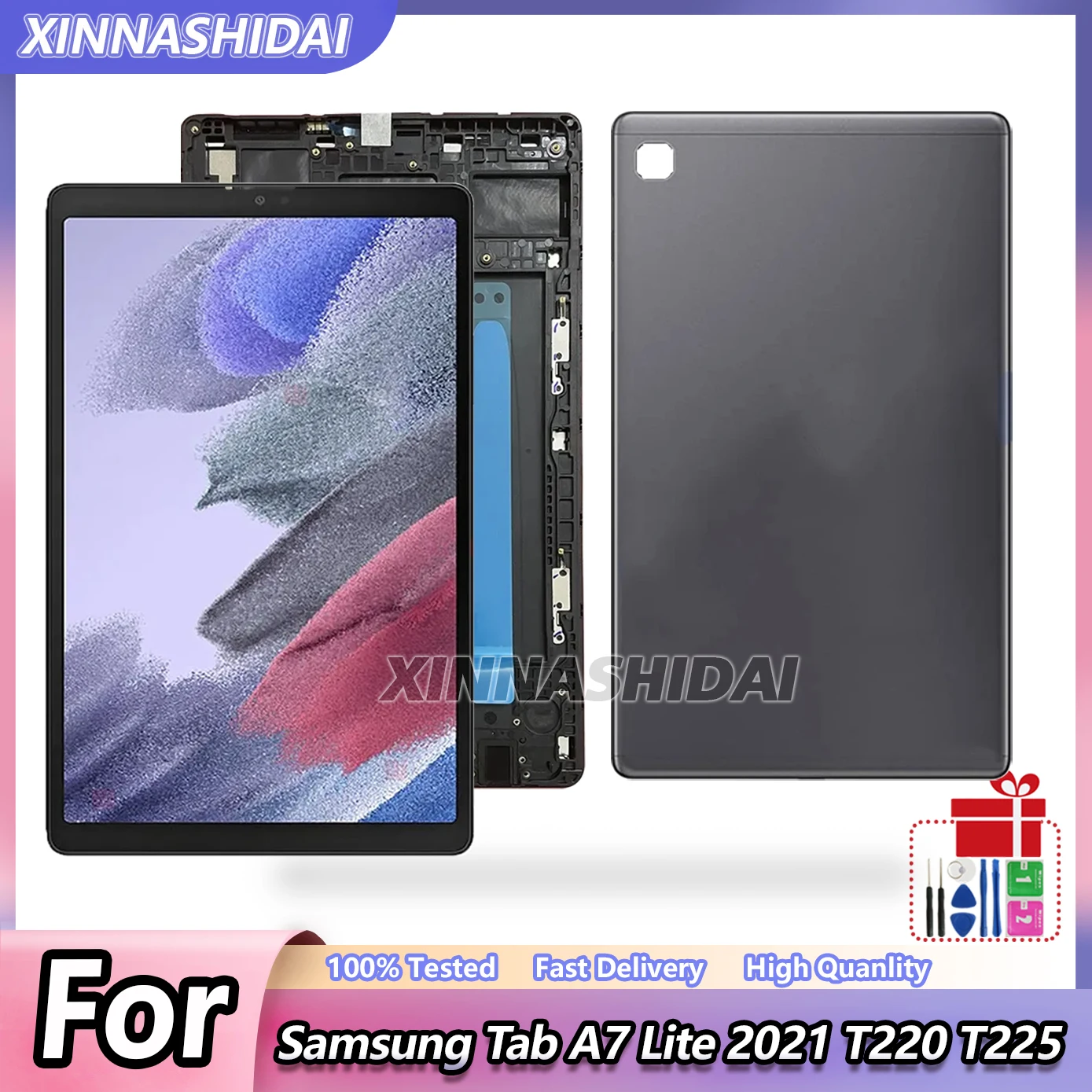 LCD Display Touch Screen Digitizer Assembly for Samsung Tab A7 Lite 2021 SM-T220 SM-T225 T220 T225 Description Image.This Product Can Be Found With The Tag Names Lcd, Tablet Accessories Parts, Tablet LCDs Panels, Tablet Parts