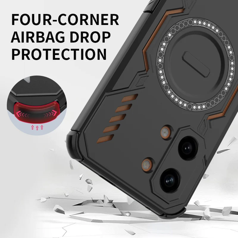 Magnetic Anti-Drop Heat Dissipation Hard Acrylic Case with Enhanced Protection