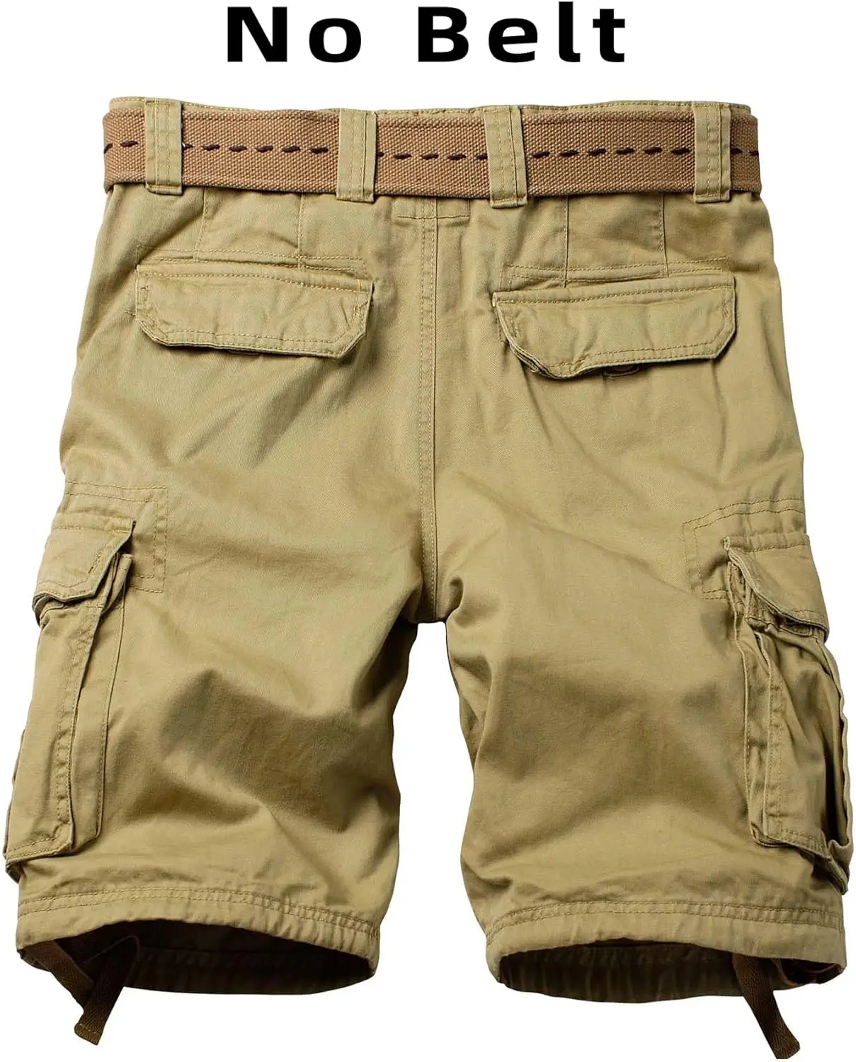 Mens Camo Cargo Shorts Wild Outdoor - Cotton Relaxed Fit Utility Multi-Pocket Shorts 2