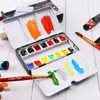 Art Supplies Creative Empty Paint Palette Watercolor Storage Case Pigment Box Grids Slots Painting Tools Drawing Supplies 5