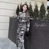 Autumn and Winter New Pullover Top Round Neck Letter Knit Wide Leg Pants Temperament Age Reducing Two-piece Set 5
