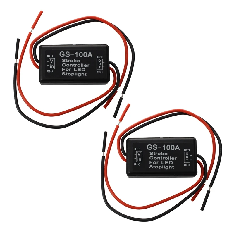 2x Flash Strobe Controller Flasher Module For Led Brake Tail Stop Light