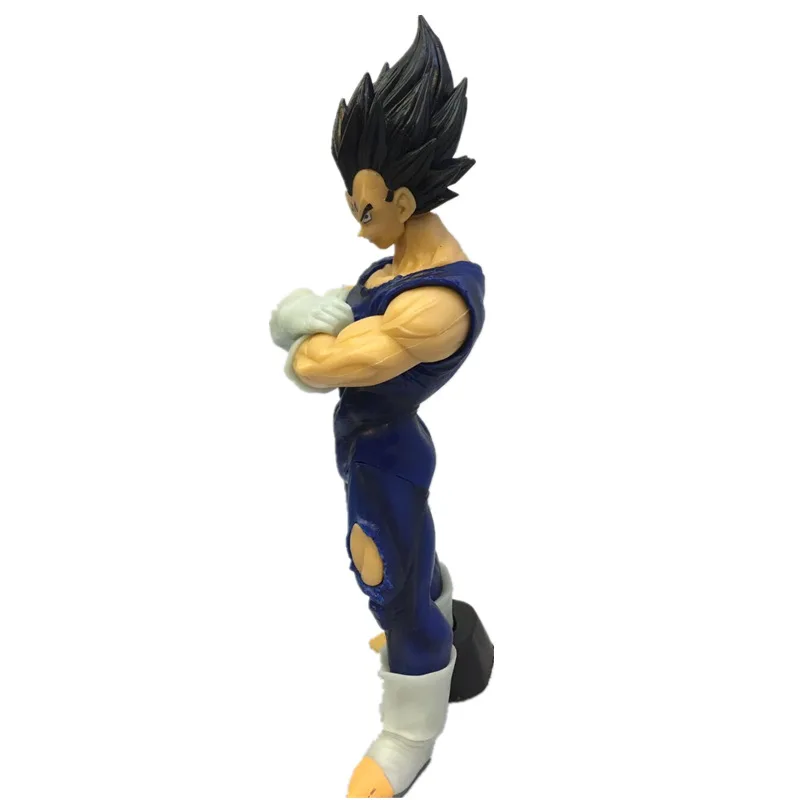 

Bandai Doll Anime Dragon Ball Z GK Super Saiyan Black Hair Vegeta Action Figure PVC Collectibles Decoration Toy Christmas Gift