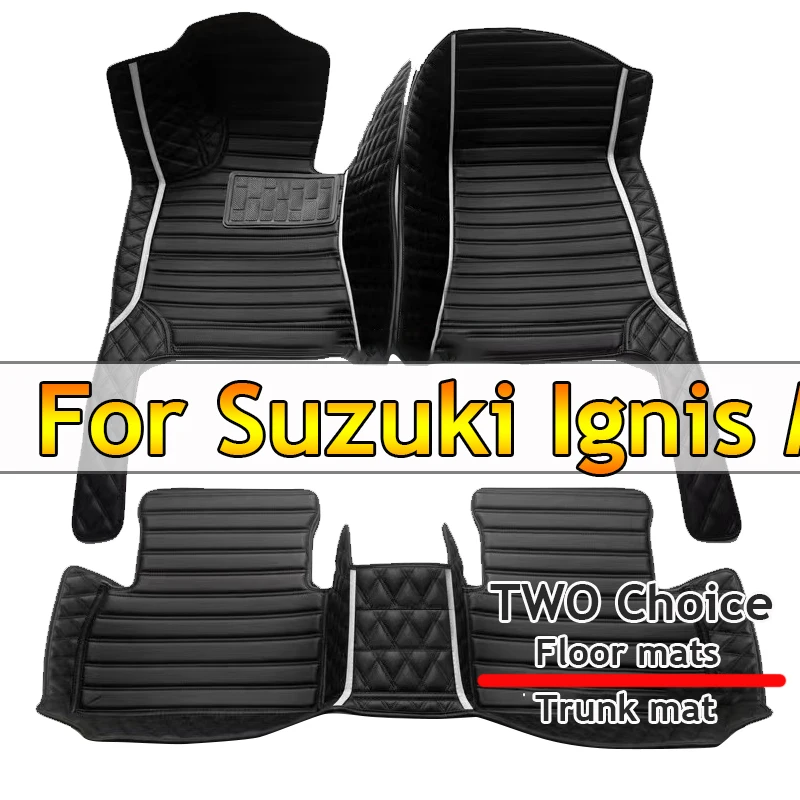 

Car Mats For Suzuki Ignis MF 2016 2017 2018 2019 Leather Floor Mat Durable Rugs Carpet Pad Set Car Accessories Interior Parts