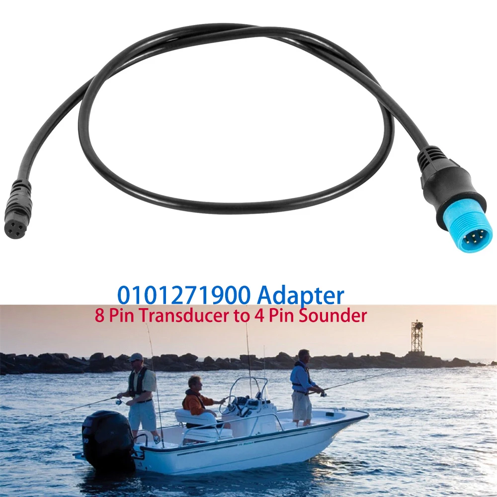 Adattatore 0101271900, Trasduttore A 8 Pin A 4 Pin Sounder Per Garmin Airmar, Echomap, Echomap Plus Echomap Uhd Echomap Ultra, Pesca