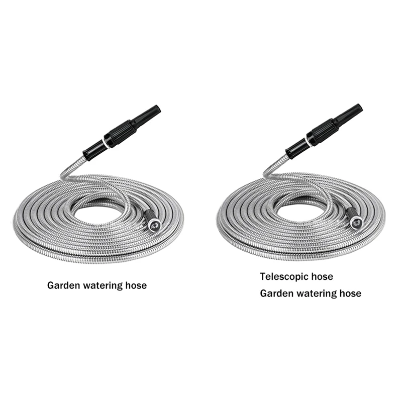 

Hot Garden Hose 304 Stainless Steel Metal Water Hose-Flexible,Lightweight,Tangle Free,Rust Proof, Easy To Use&Store