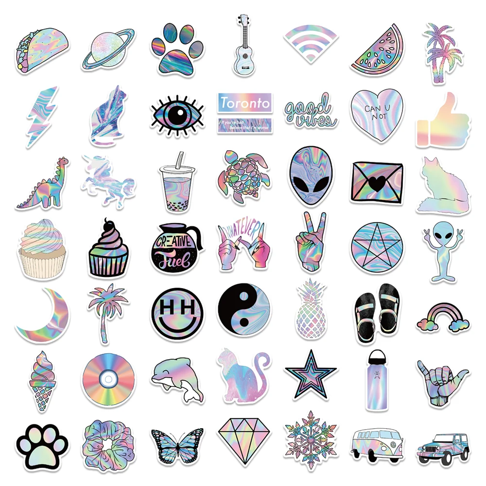 10/50PCS Water Bottle Stickers Waterproof Cute Aesthetic Vinyl Vsco Laptop  Luggage Skateboard Cup Stickers for Teens Girls Kids - AliExpress