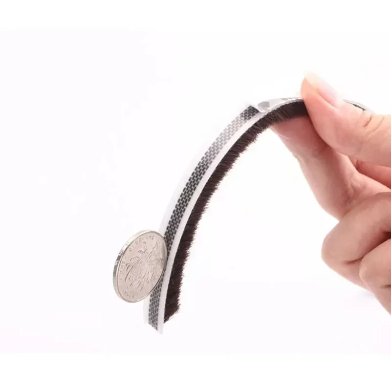 Self-adhesive Bristles Wool Pile Door Weatherstripping Door Window Brush Seal 7/9 X 5mm 9mm 12mm 15mm 23mm