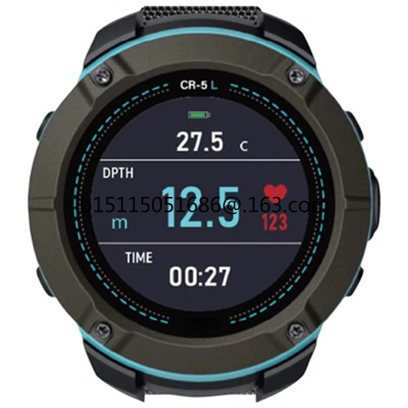 CR4/CR5L Diving Computer Watch Scuba Free Diving Bluetooth App Rechargeable, Nitrox OW，CR4 charger