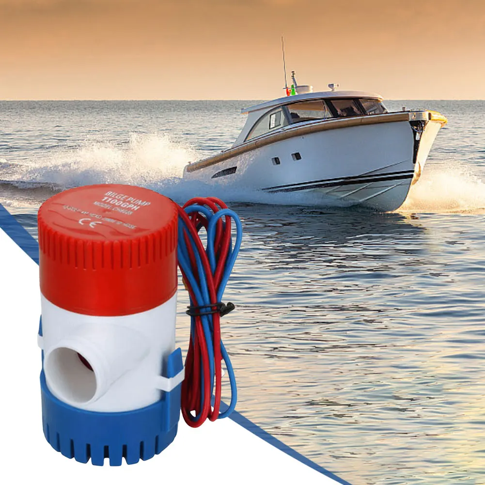 12V Submersible Bilge Pump Low Noise Marine Electric For Fishing Boats RV 1100GPH bilge pump,marine water pump