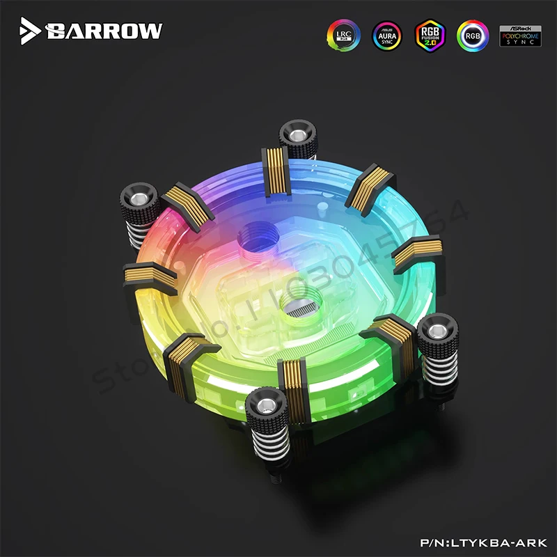 Barrow AM4 AM5 CPU ウォーターブロック 5V ARGB、ジェットタイプ 0.4