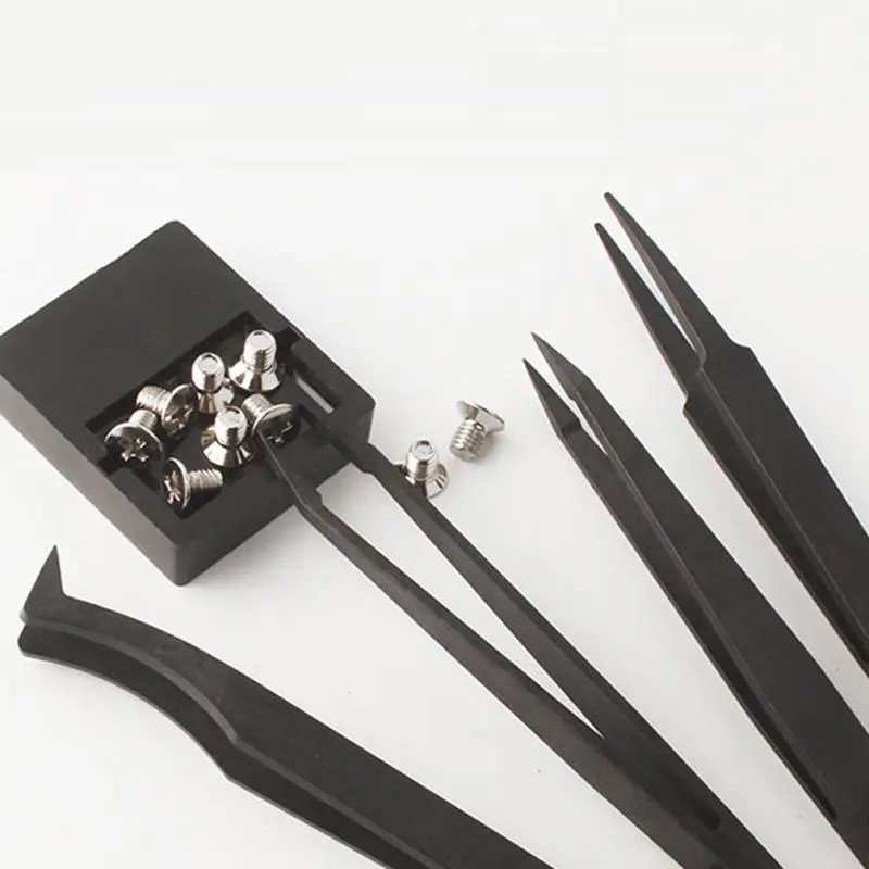 Tweezers Kit Electronics Phones Repairing precision tweezers esd anti static tweezers phone repair tweezers 1 Set