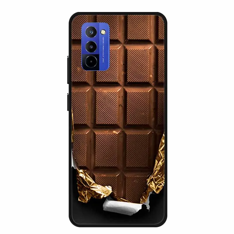 Shockproof Black Silicone Phone Case with Bumper Protection - Soft Back Cover 6.75