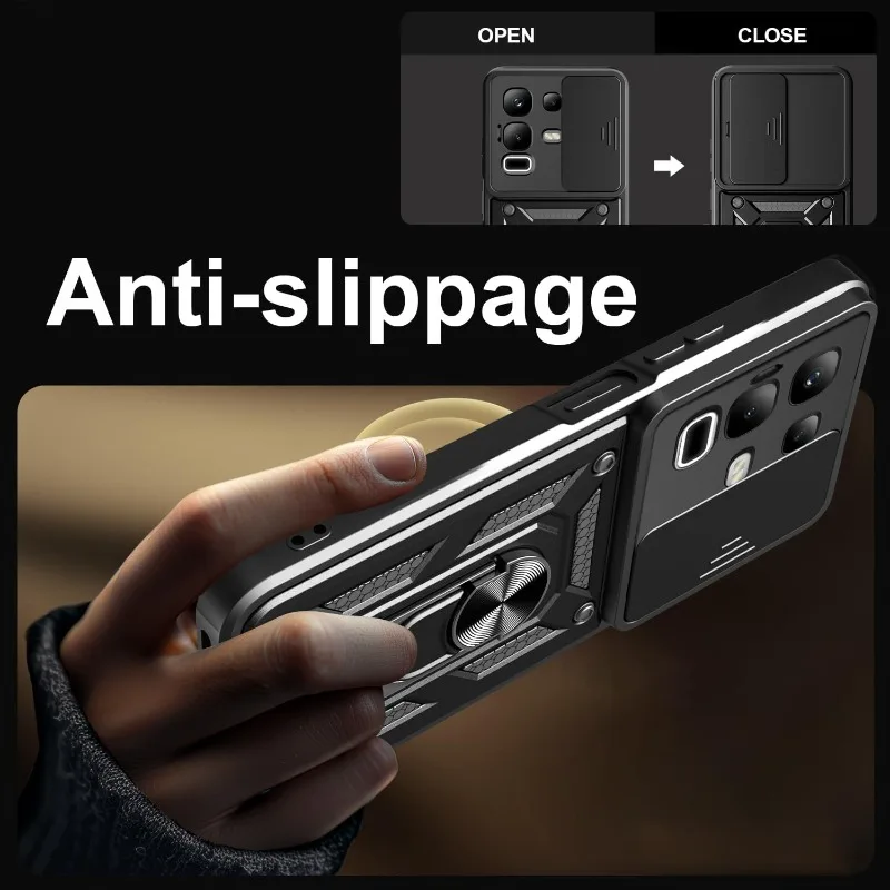 Military Grade Protective Phone Case with Slide Camera Cover