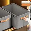 Clothes Storage Basket Thickened Steel Frame Storage Box Sundry Clothes Jean Pant Sweater Storage Bag Cabinets Drawers Organizer 3