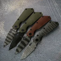 SMF Tactical Folding Knife 154CM Blade Titanium /Flax Micarta Handle Outdoor Hunting Fishing Utility Pocket Survive EDC Tools 1