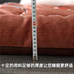 Colchón tapizado grueso para dormitorio, cama de estudiante, colchón de felpa de fibra de poliéster, súper suave, a prueba de humedad