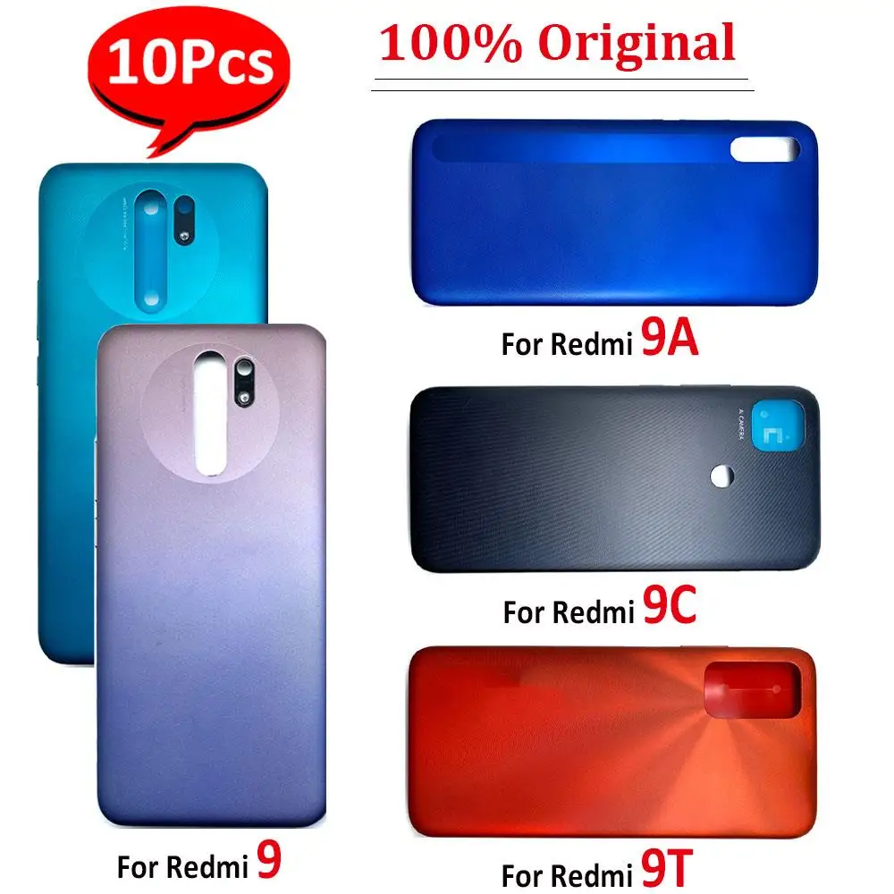 

Задняя крышка батарейного отсека для Xiaomi Redmi 9C, 9T, 9, 10 шт.