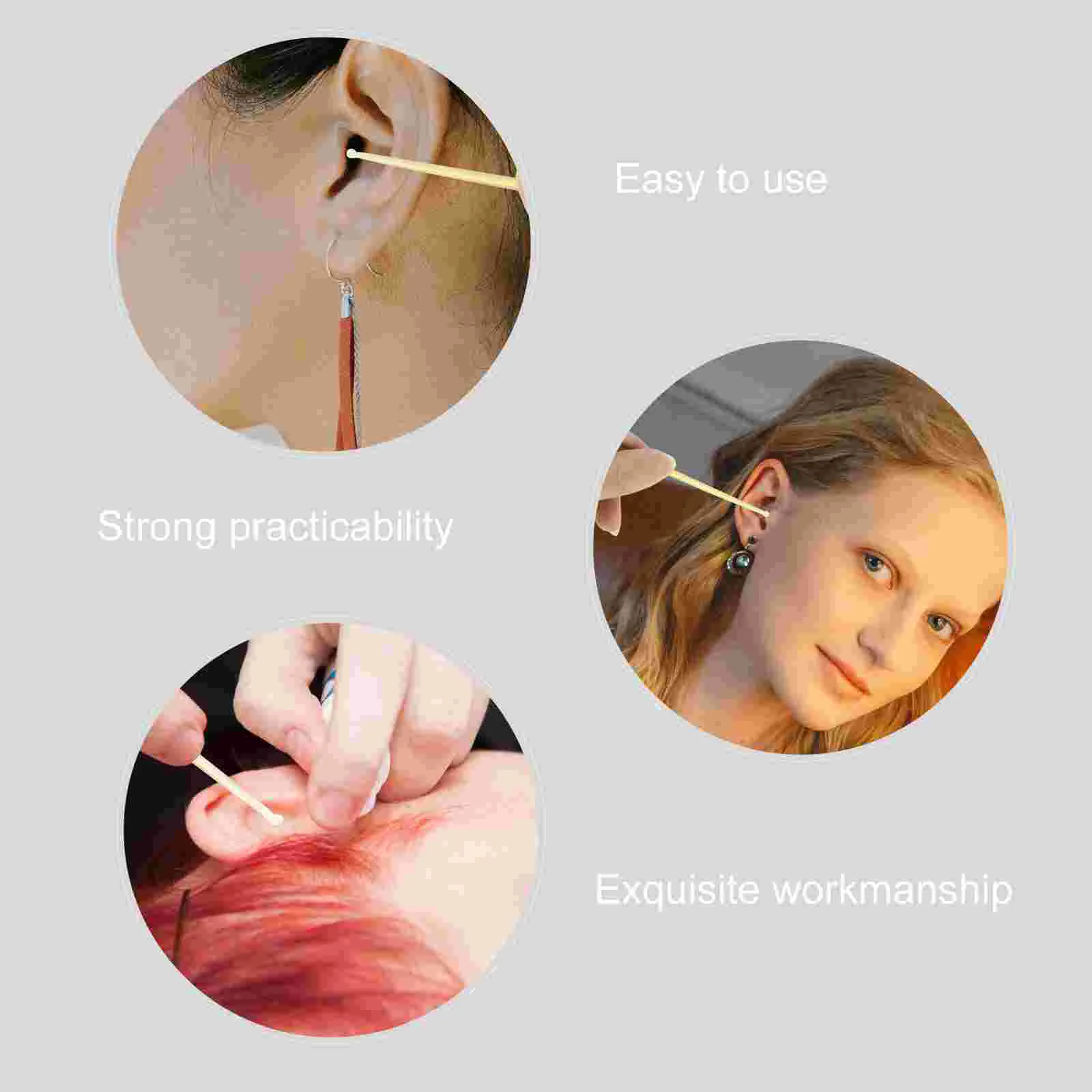 5 Pcs Plugs Croissant Ear Pick Buds Cleaner Spoon Picks Child Q Grips Wax Remover Cleaning Kit 4