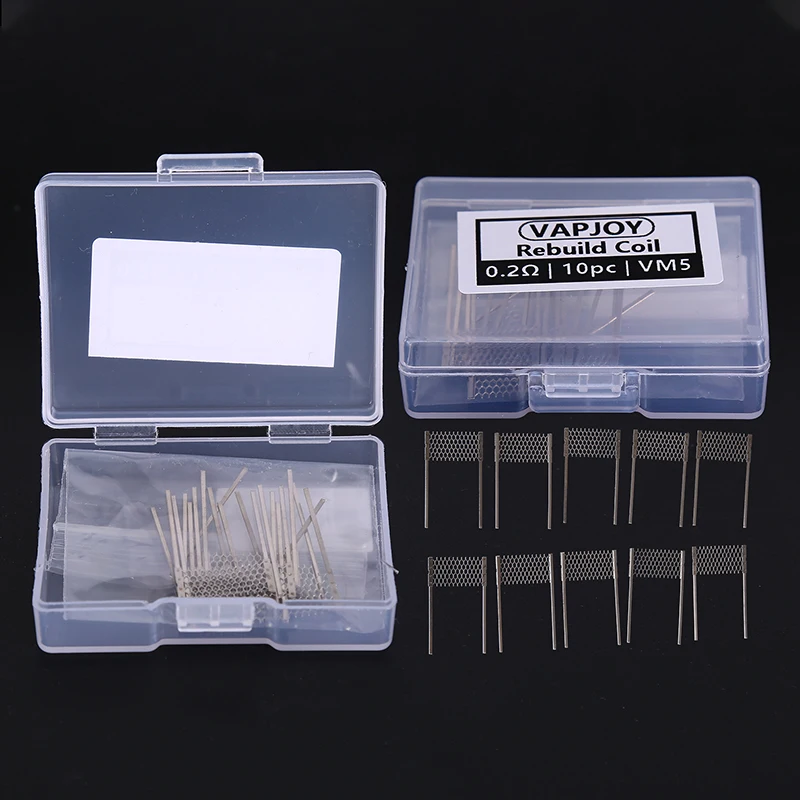 10pcs/box Rebuild Mesh Coil for 0.2ohm 0.15ohm Ni80 Meshed Wire