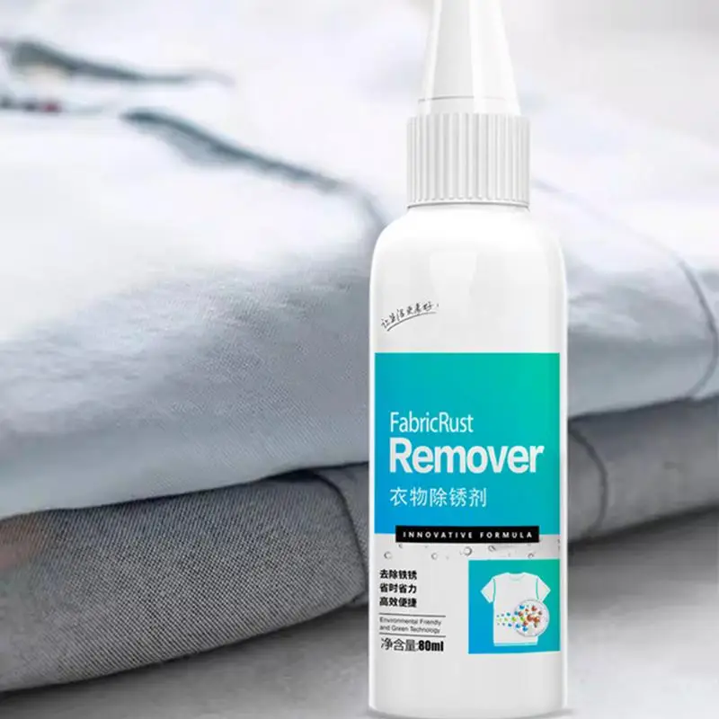 Rust Stain Remover Clothes 80ml Garment Stubborn Stain Cleaner Quick And Easy Dirt Removal Clothing Cleaner For Copper Rust
