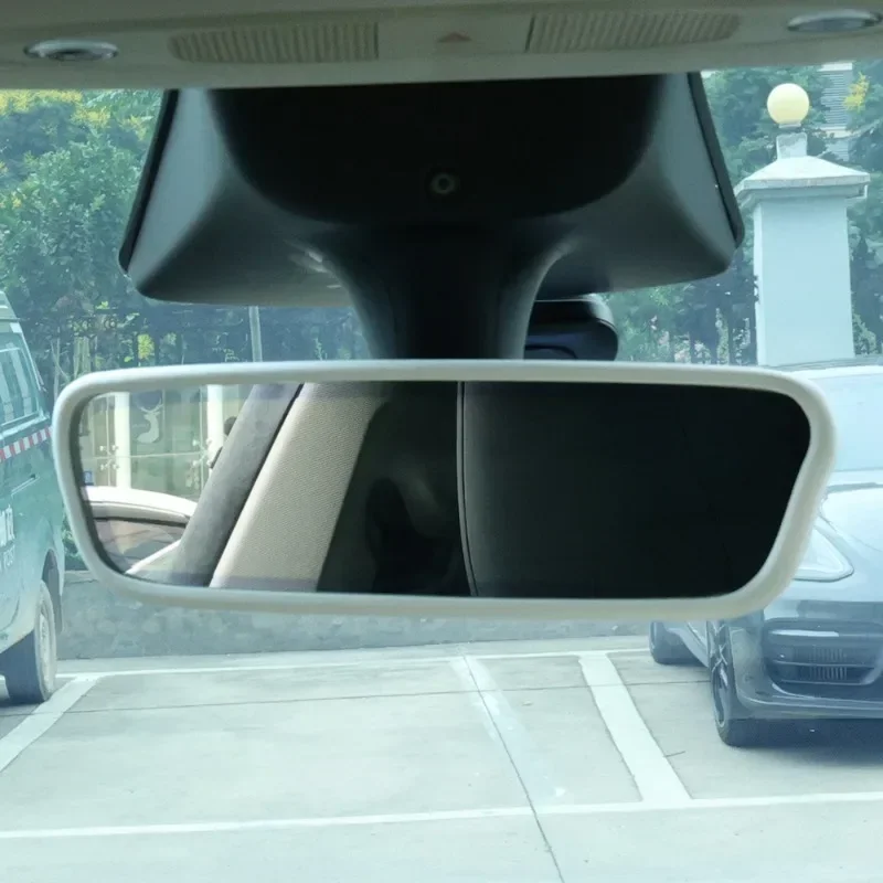 Rear View Mirror Protector Cover Car Interior Modification Silicone Rearview Mirror Protective Sleeve Frame For Tesla Model 3/Y