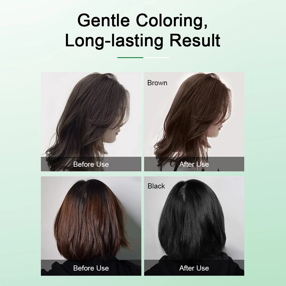 Description Picture 3 of itemHair Dye Shampoo Natural Plant Bubble Hair Dye Long-lasting Hair Color Convenient Effective Hair Coloring Shampoo In 10 Minu