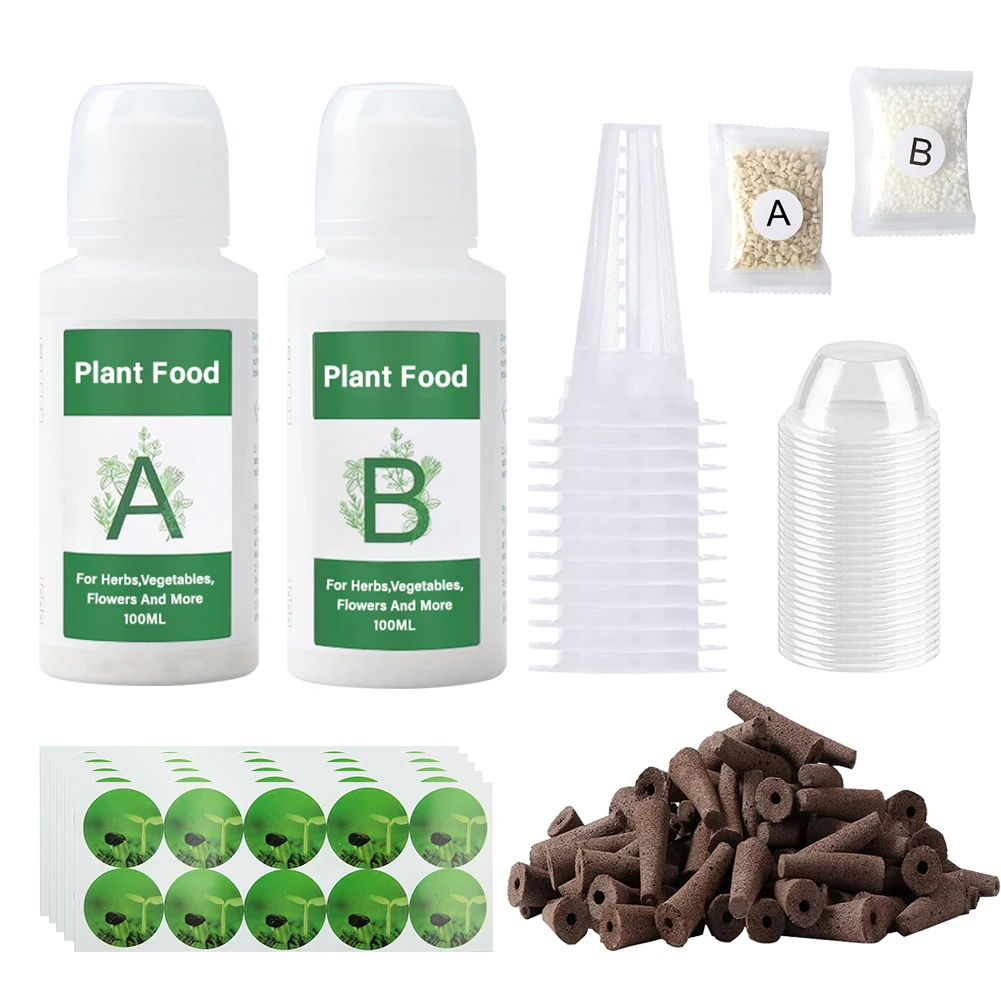 Indoor Hydroponic Growing Soil Cotton Hydroponics Solid AB Fertiliser Set Agricu