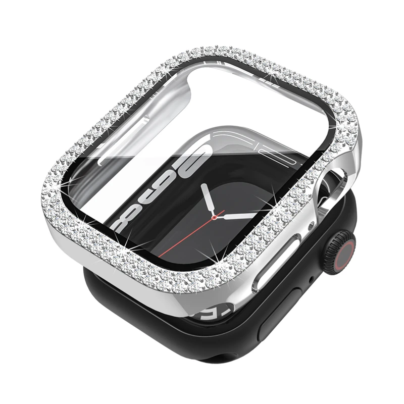 Radiant Diamond Tempered Glass Protective Case