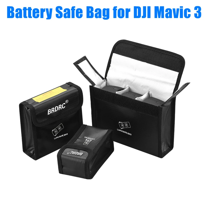 Lipo Battery Safe Bag Per Dji Mavic 3/3 Classic Drone Custodia Protettiva Antideflagrante Custodia Per Batteria Per Accessorio Mavic 3