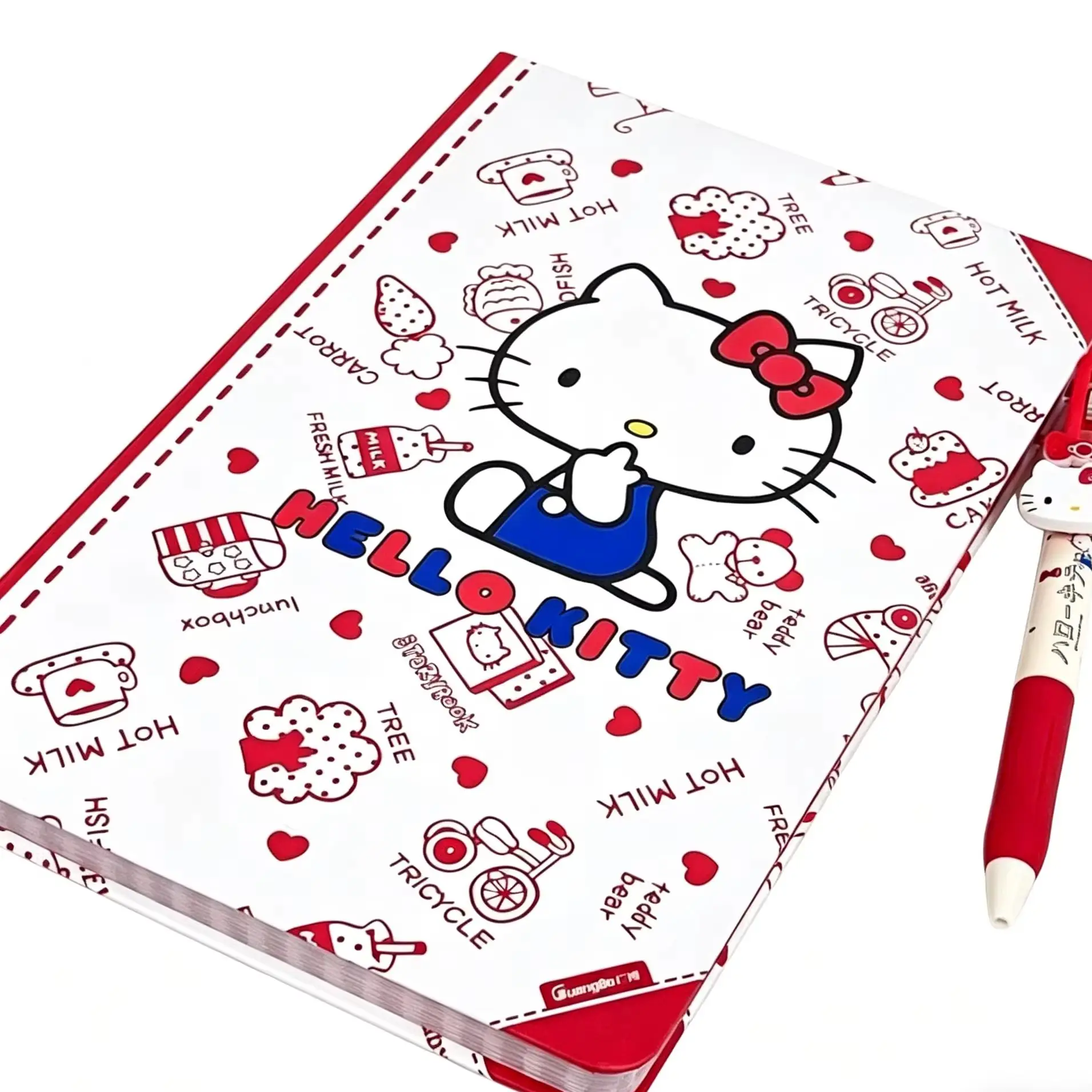 Sanrio Stationery Set 80 Pages Soft Leather Cover Cute Stationery School Supplies Planner Notebook - 4