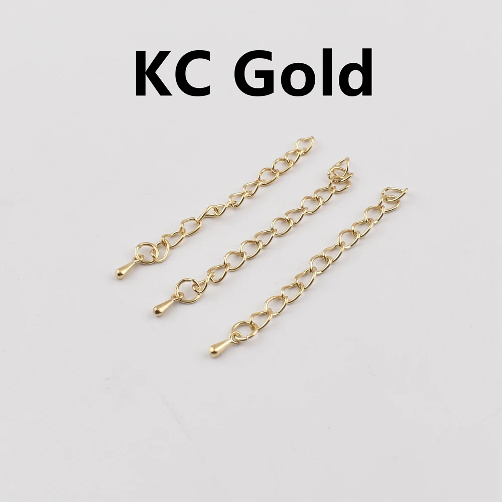 20-Piece Set: Water Drop Charms Extension Chains