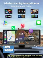 Srnubi 10.26/11.26" Caméra de tableau de bord Android Auto Carplay 4K avec enregistreur vidéo de conduite et navigation GPS 3