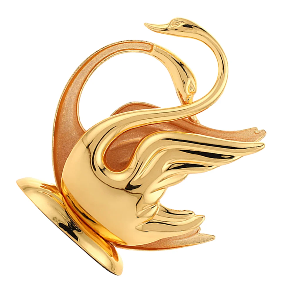 

European Style Decorative Tissue Holder Napkin Organizer Metal Gold Home Zinc Alloy Stand