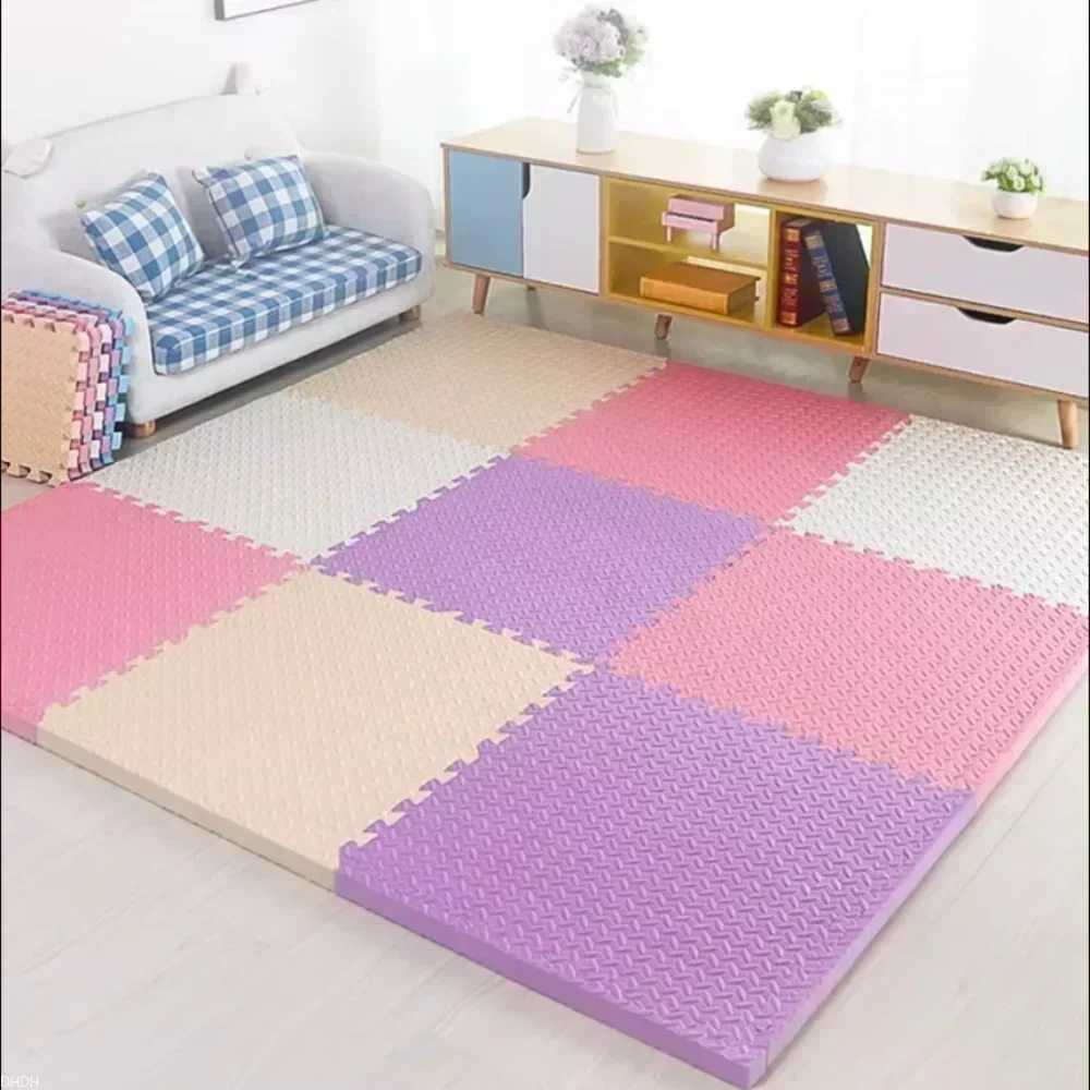 30×30x1.0cm Anti-slip Thickening Puzzle Mat Carpet for Baby Children's Room Game Playing Activity & Livingroom & Bedroom